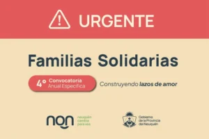Convocatoria anual para Familias Solidarias