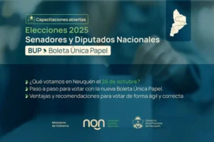La Provincia capacita sobre Boleta Única Papel en la Región Alto Neuquén