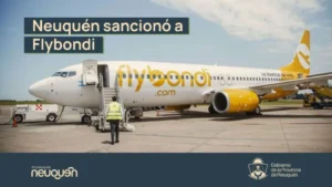 Neuquén sancionó a la empresa Flybondi por incumplimientos